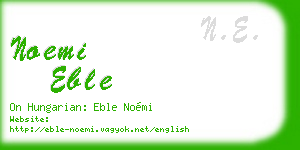 noemi eble business card